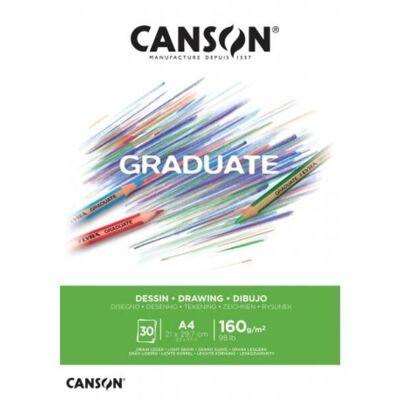 Block 30 Blatt Zeichenpapier 160 g – Canson Graduate