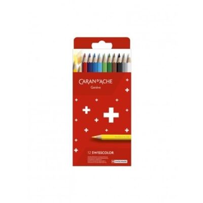 Boîte carton de crayons de couleurs Swisscolor