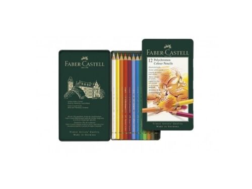 Boite métal crayons de couleurs Polychromos Faber Castell