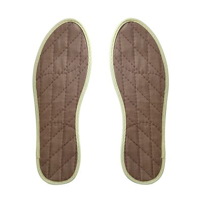 Bulk; Logo-free cinnamon soles in neutral, transparent PE packaging, brown with yellow border, without information insert; for sale on your behalf, with your logo