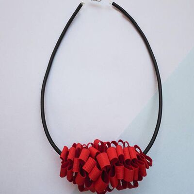 SINTESI F - Minimal necklace modern jewellery, necklace décolleté maxi