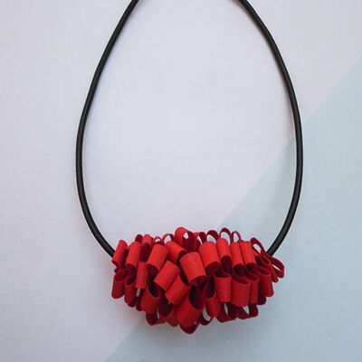 SINTESI F - Minimal necklace modern jewellery, necklace décolleté maxi