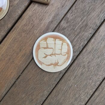 Ensemble de 8 sous-verres en bois Avengers - Cadeau de pendaison de crémaillère - Super-héros 4