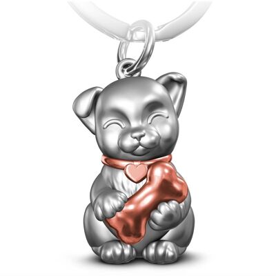 "Puppy" dog keychain - cute little dog pendant - lucky charm and gift for dog lovers