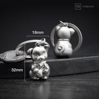 Porte-clés pour chien "Puppy" - Pendentif chiot mignon - Porte-bonheur et cadeau pour les amoureux des chiens 9