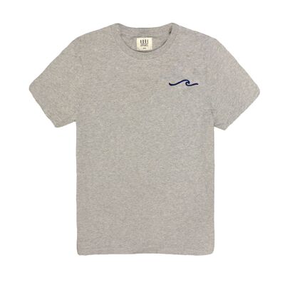 T-shirt gris oxford vague