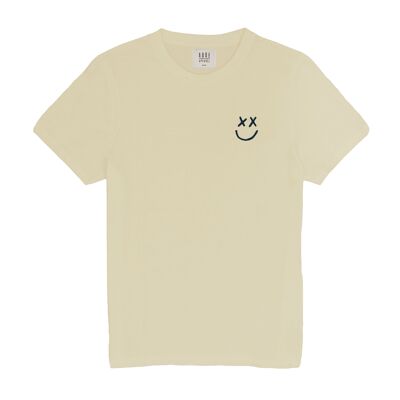 T-shirt Happy Face sable clair