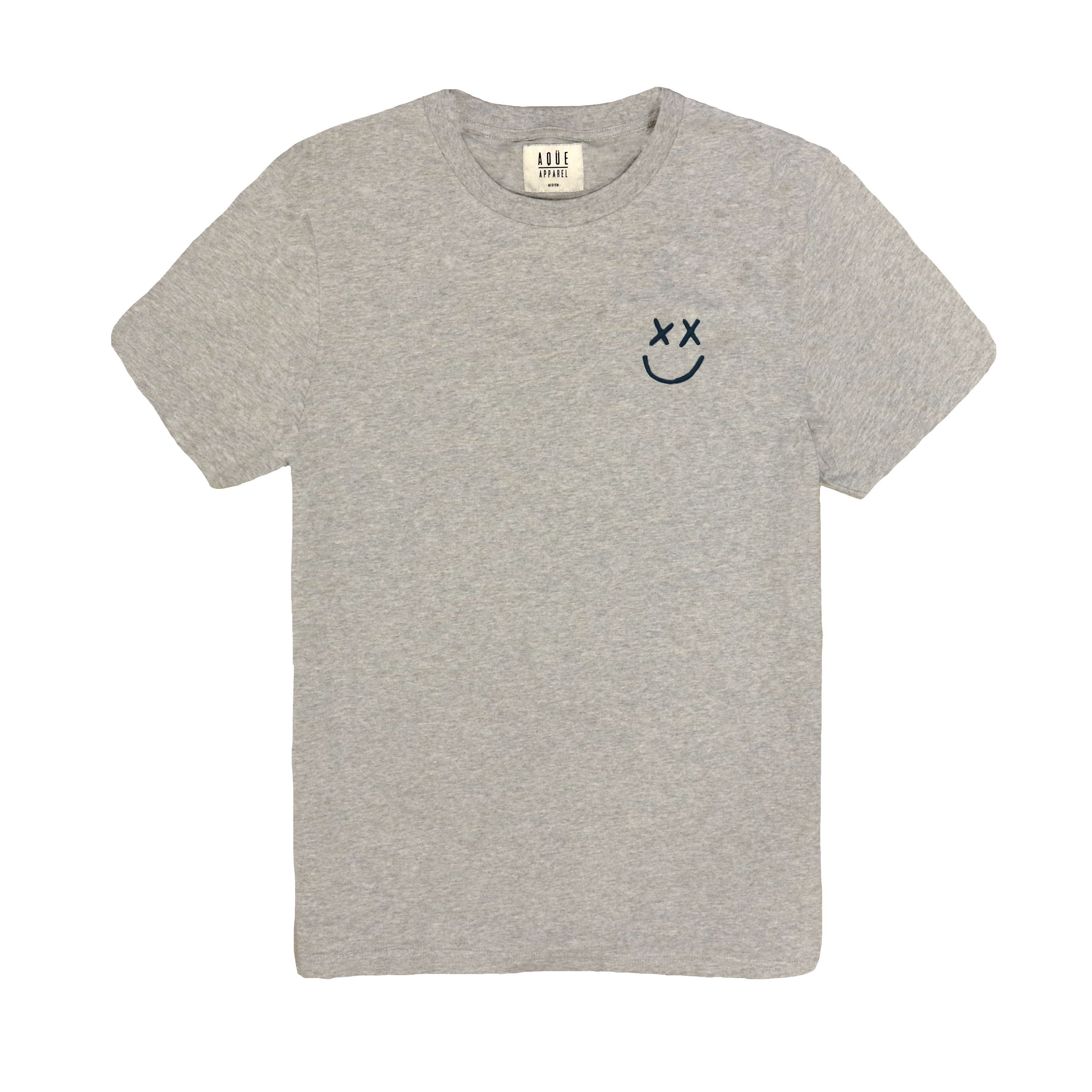 T-shirt grigia Oxford Happy Face