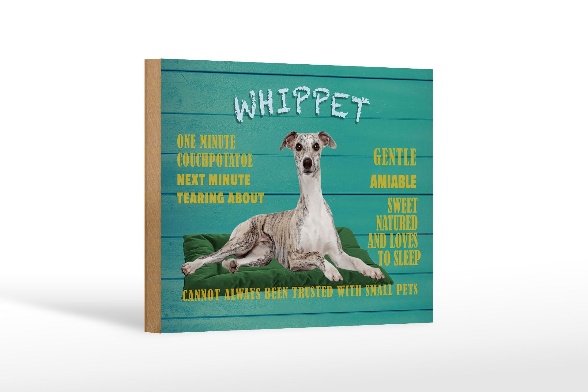 WOGEKA ART Cartel De Chapa Retro Con Texto En Alemán "Ihr Hund Vor Der