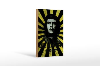 Panneau en bois rétro 12x18 cm Che Guevara 1928-1967 décoration Cuba 1