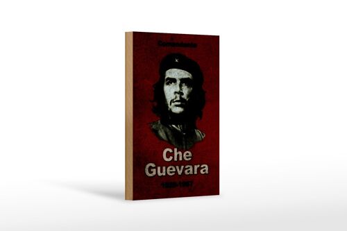 Holzschild Retro 12x18cm Comandante Che Guevara 1928-1967 Dekoration