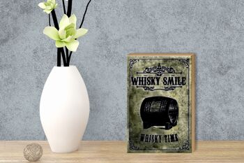 Panneau en bois 12x18cm Whisky Smile Whisky Time décoration 3