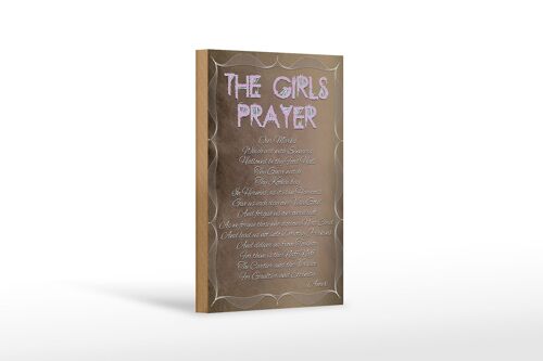 Holzschild Spruch 12x18cm the girls Prayer our Marks which Dekoration