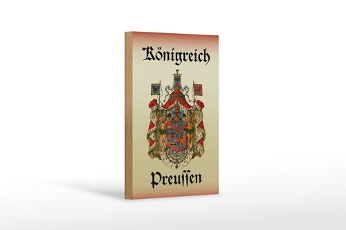Holzschild Spruch 12x18 cm Königreich Preussen Dekoration