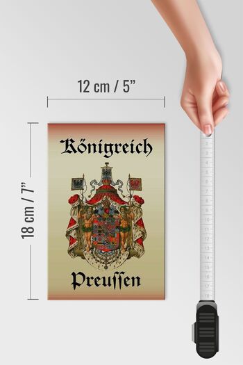Panneau en bois disant 12x18 cm Décoration Royaume de Prusse 4