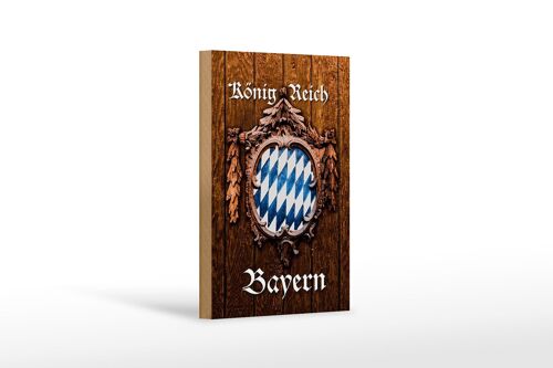 Holzschild Spruch 12x18 cm Königreich Bayernoptik Dekoration
