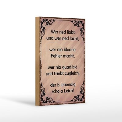 Cartello in legno con scritta 12x18 cm decorazione chi non ama e chi non ride