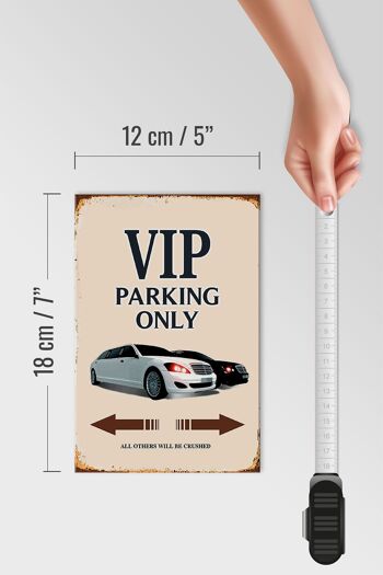 Panneau en bois indiquant 12x18cm Parking VIP uniquement tous les autres veulent une décoration 4