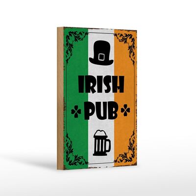 Cartel de madera que dice 12x18 cm Decoración de cerveza de pub irlandés