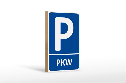Holzschild Parken 12x18 cm PKW Parkplatz Wanddeko Dekoration