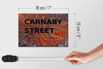Panneau en bois Londres 18x12cm Westminster Carnaby Street W1 décoration 4