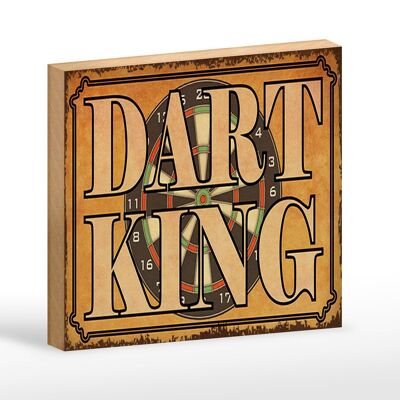 Cartel de madera que dice 18x12 cm Decoración de pared Dart King