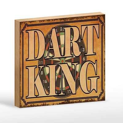 Targa in legno con scritta 18x12 cm Decorazione murale Dart King