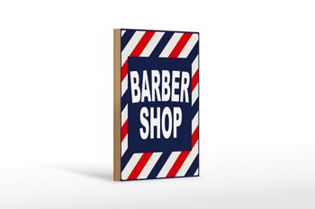 Panneau en bois indiquant 12x18 cm Décoration de coiffure Barbershop 1