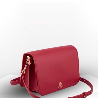 CARLINE CROSSBODY BAG / vollnarbiges Rindsleder Grau