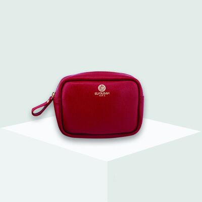 SAC CEINTURE CARDINALE-cuir de vachette pleine fleur Rouge