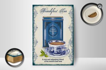 Panneau en bois thé 12x18 cm Classic Breakfast Tea décoration meilleurs thés 2