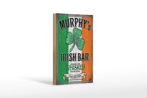 Holzschild 12x18 cm Murphy´s Irish Bar Whiskey Dekoration