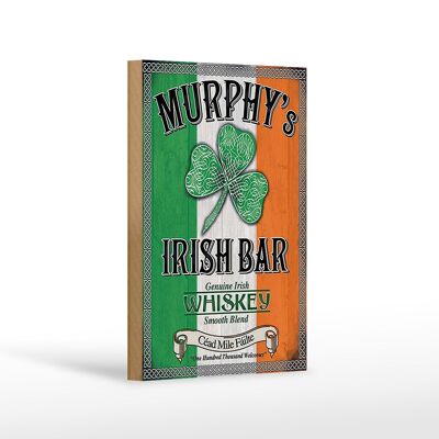 Holzschild 12x18 cm Murphy´s Irish Bar Whiskey Dekoration