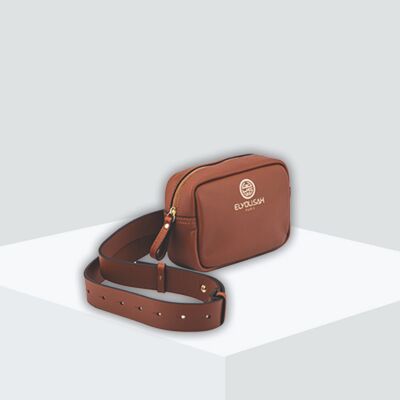 CARDINAL BELT BAG - Brown full grain cowhide