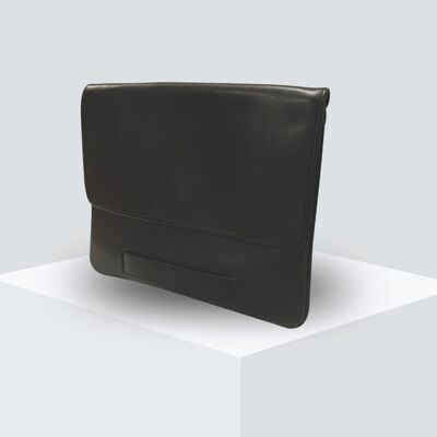 COMFORT HAND POUCH-full grain cowhide leather Black
