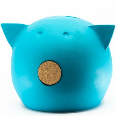 Piggy bank CHALK LARGE BLUE