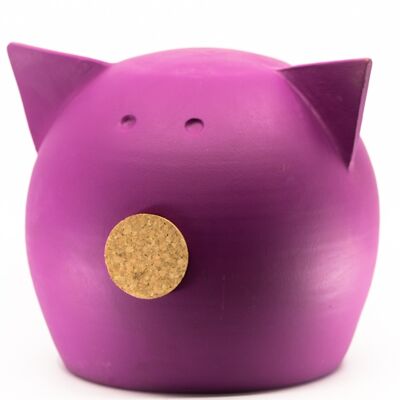 Piggy bank CHALK LARGE MAGENTA