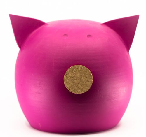 Piggy bank CHALK Pink LARGE