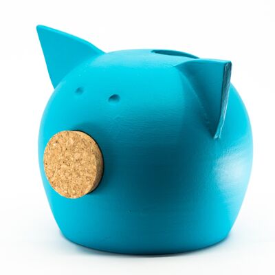 Piggy bank CHALK MEDIUM BLUE