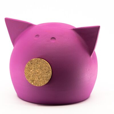 Piggy bank CHALK MEDIUM MAGENTA