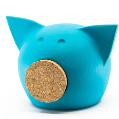 Piggy bank CHALK SMALL BLUE