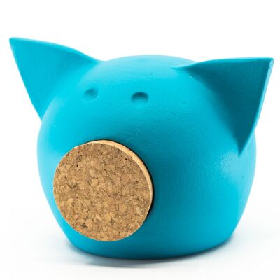 Piggy bank CHALK EXTRA SMALL BLUE