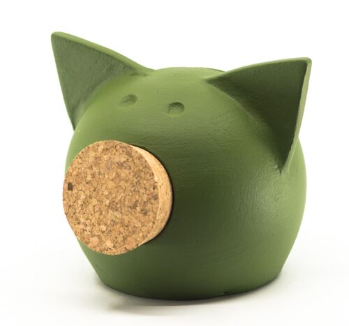 Piggy bank CHALK EXTRA SMALL GREEN