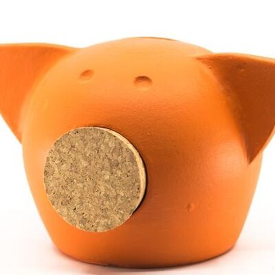 Piggy bank CHALK EXTRA SMALL ORANGE