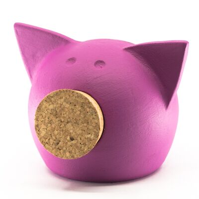 Piggy bank CHALK EXTRA SMALL MAGENTA