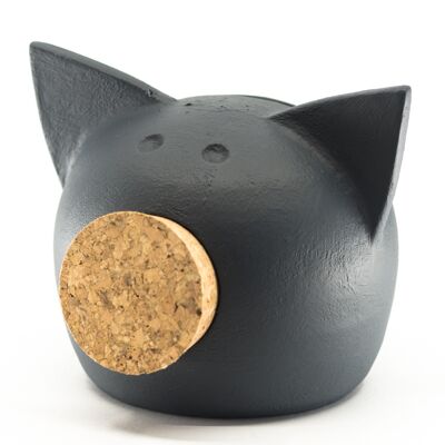 Piggy bank CHALK Grey EXTRA SMALL