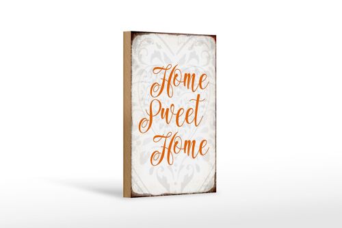 Holzschild Spruch 12x18 cm Home sweet Home Herz Geschenk Dekoration