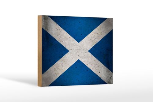 Holzschild Flagge 18x12 cm Schottland Fahne Dekoration