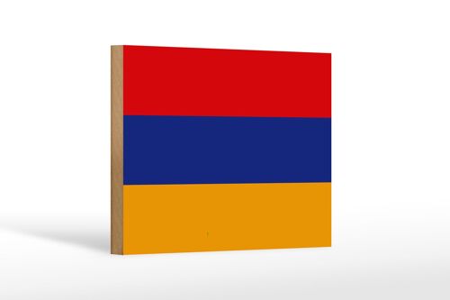 Holzschild Flagge Armenien 18x12 cm Flag of Armenia Dekoration