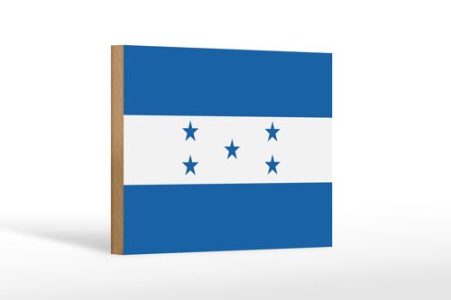 Holzschild Flagge Honduras 18x12 cm Flag of Honduras Dekoration